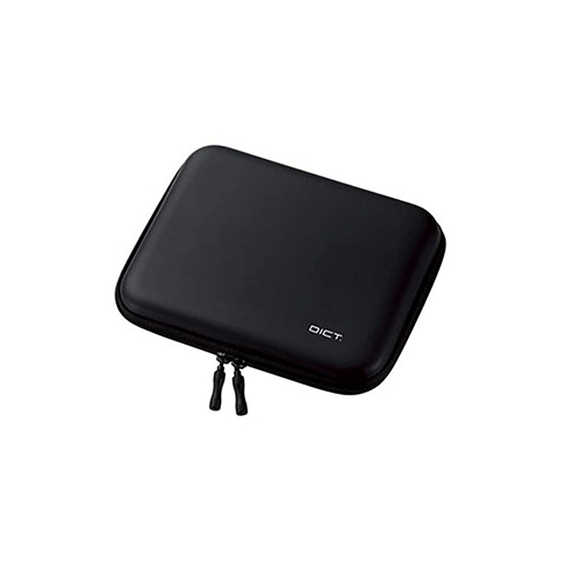 Elecom DJC-006LBK Electronic Dictionary Case, Earphone Compatible, Stylus Compatible, Large