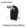 Hamilton Beach 6-Speed Electric Hand Mixer with Whisk, Dough Hooks