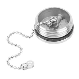 Marine Gas Cap, Resistant Polished Boat Fuel Cap Beautiful Stainless Steel for Yachts for Trucks(1.5in)