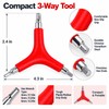 3-Way Y-Shaped Hex Wrench, 4mm 5mm 6mm Allen Key Tool