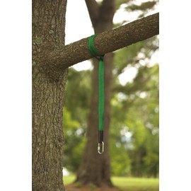 HearthSong Heavy Duty Weather Resistant Tree Carabiner Clip Swing Hanger, Green