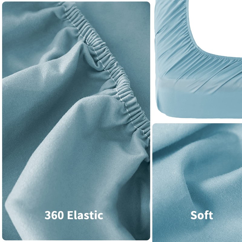 Single Fitted Sheet 90, Bed Sheet In Premium Microfibra Oeko-TEX®