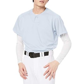 SSK Men's Baseball Uniform, 1 Button Baseball T-Shirt, White (10), Japan M (Equivalent to Japanese Size M), white (10)