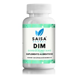 DIM (Diindolilmetano) 120 Cápsulas | Equilibrio Hormonal, Salud Femenina y Detox Natural | Saisa Herbal