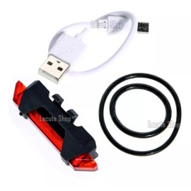 Car-Parment Lampara Luz Led Colores Bicicleta Recargable Trasera Delante