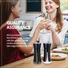 Black Salt and Pepper Shakers by Aelga,Black Kitchen Accessories, Black
