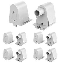 JESLED (4-Pairs) Single Pin FA8 Tombstone - Non-Shunted T8/T10/T12 LED Socket Lampholder Base Holder for 8FT Fluorescent Tube Light, Retrofiting Bulbs Fixtures, Flameresistant Plunger, UL Listed