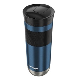 Contigo Vaso Trmico Acero Inoxidable 591 ML Azul Gloss Antiderrames Byron 2.0 Caliente Hasta por 9 Horas Libre de BPA                                 