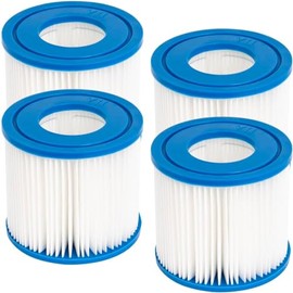 Type D Replacement Cartridge for Summer Waves Pool Filters, Type D/VII Filter Cartridge for 58385E, for Summer Escapes Type D Filter cartridges (4Pcs)
