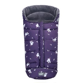 LAT Universal Baby Pushchair Footmuff, Waterproof and Windproof Cosy Toes with Drawstring Hood for Pushchair Stroller Pram Buggy, Baby Winter Pushchair Pram Liner (A, Swan)