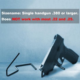 G-PLUS 5 Pack Free Stand Pistol Display Holder,Handgun Pistol Revolver Safe Storage Stand Display Holder Single Rack,Black Handgun Rack