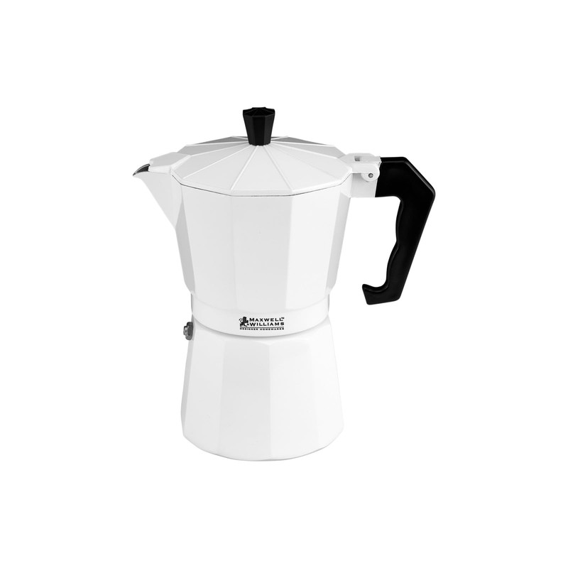 Maxwell & Williams Blend Traditional Stovetop Espresso Maker 9cup White