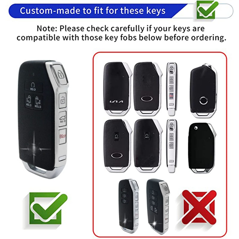 WENHENI for KIA Key Fob Cover Key Fob Shell with