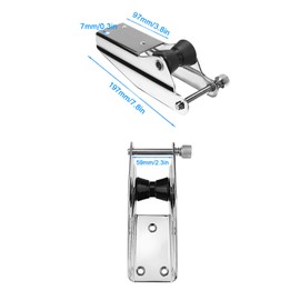 Rodillo de Anclaje para Barco de 7,88 Pulgadas, Soporte Fijo, Hardware de Atraque para Barcos, Accesorios de Hardware de Atraque para Barcos Marinos de Acero Inoxidable 316,