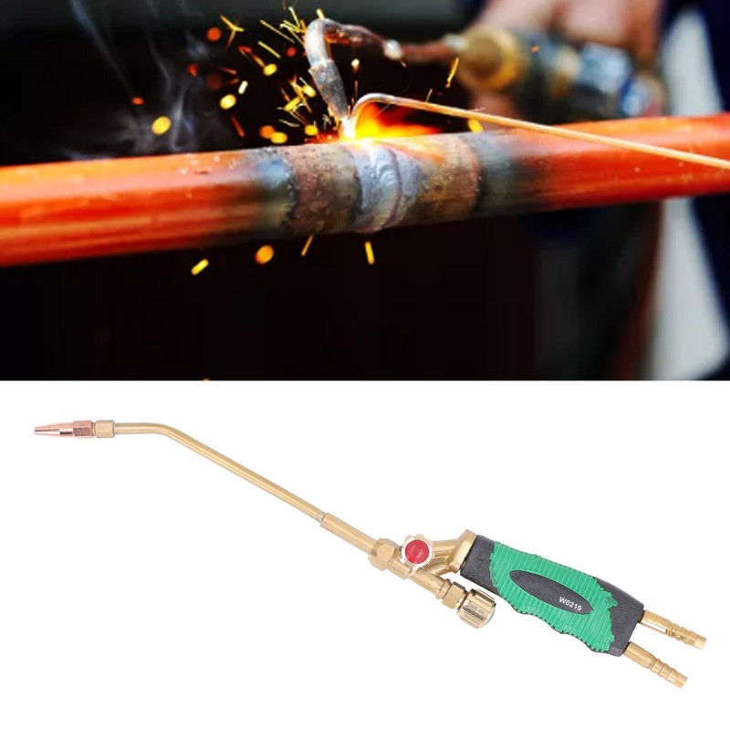6L Brass Head Gas Welding Torch Adjusting Swirl Flame Trigger