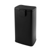 MEGACASA 8 Gal./30 Liter Rectangular Matt Black step-on Trash Can