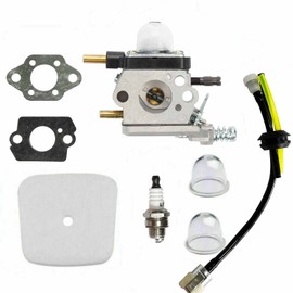 Losxuido Carburettor Replacement Air Filter Petrol Filter Hose Fuel Spark Plug Set for 2-Stroke Mantis Garden Tiller 7222 7222E 7222M 7225 7230 7234 7240 7920 7924 Tiller Replaces C1U-K54A