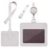 ID Card Holder - Horizontal & Vertical ID Card Case,