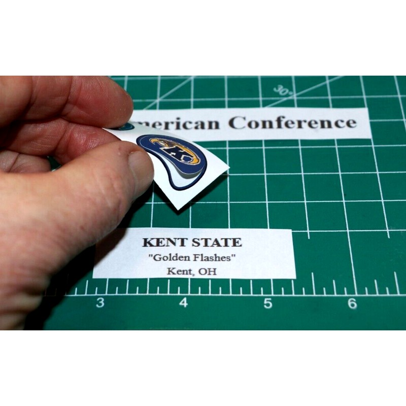 Kent State Golden Flashes *DIECUT DECALS* for Football Gumball Helmets