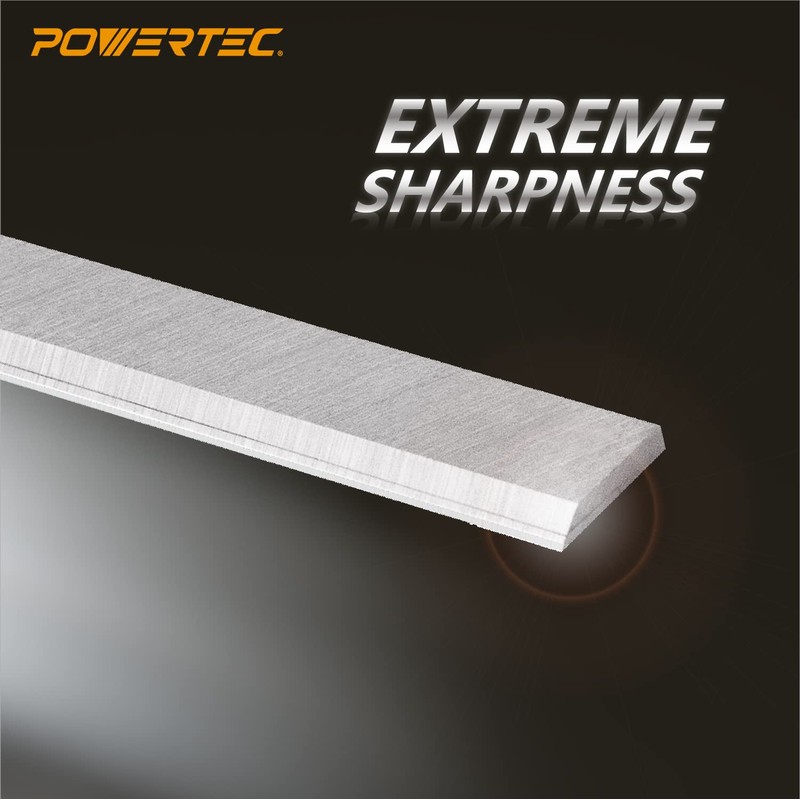 POWERTEC 6-1/8 Inch Jointer Blades for Craftsman 21705 Jointer, Replacement