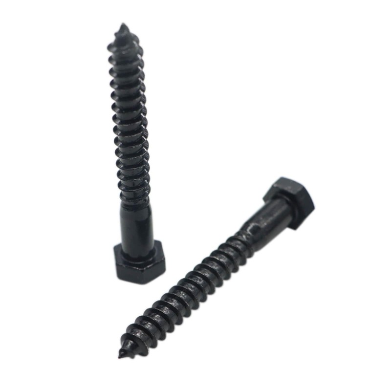 Evecad 10PCS 3/8" x 3" Hex Head Lag Screws, Stainless
