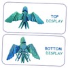 KOMBIUDA Printed Parrot Figurine Realistic Flexible Bird Model for Articulated