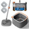 KZKR Spin Mop and Bucket Set with 2 Replaceable Microfiber