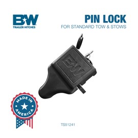 B&W Trailer Hitches Tow & Stow Pin Lock - All-in-One Lock for Adjustment Pins - TS51241