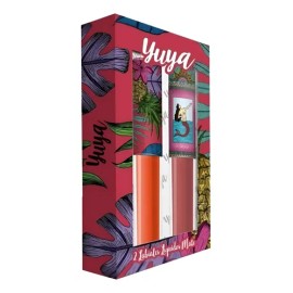 Yuya Set Papaya 2 Labiales Líquidos Mate Colornaranja Oscuro                                                                                          