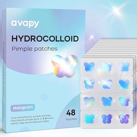 Pimple Patches Blue Butterfly 12MM 48PCS Hologram