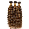 Dokksiiia P1b27 Highlight Honey Blonde Deep Wave Bundles Human Hair