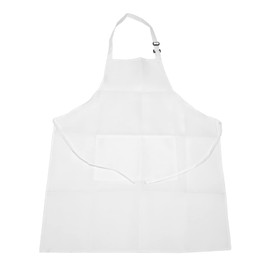RUANI Kitchen Apron with 4 Pieces Tableware with Apron for Kitchen Adjustable with 2 for Men and Women White L, White, L