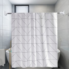 FIRINER Tension Rod, Reinforcement, Strong Support Plate, Large, Prevents Tension Rods, Drop Prevention, Load Capacity 110.2 lbs (50 kg), Tension Rod Won't Fall Off, Diameter 2.2 inches (5.5 cm), Tension Rod Support, Double Sided Tape and Screw Included, White