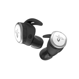 Jaybird RUN True Audífonos Deportivos Inalámbricos, Resistentes al Sudor, Comfort-Fitted – Negro/Blanco