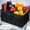 WerkaSi Trunk Organizer Car Basket Storage Tote Organizer Small Black