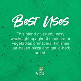 Simply Organic Italian Seasoning, Certified Organic | 0.14 oz
