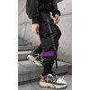 Ambcol Mens Color Patchwork Punk Cargo Tactical Track Pants Techwear