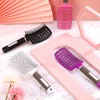 Patelai 4 Cepillos Desenredantes para Masaje de Cabello Cepillos Curvados