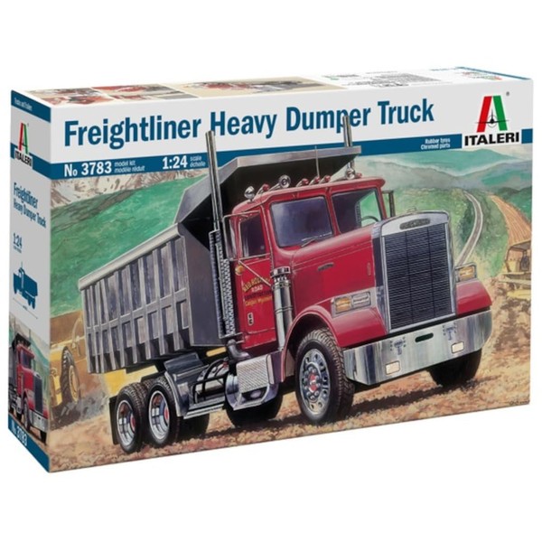 Italeri 3783 1:24 Freightliner Heavy Dump Truck, Faithful Replica, Model Building, Crafts, Hobby, Gluing, Plastic Kit, Assembly, Medium