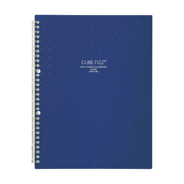 Lihit Lab N6482-11 File Clear Book, Interchangeable, A4, 30 Holes,
