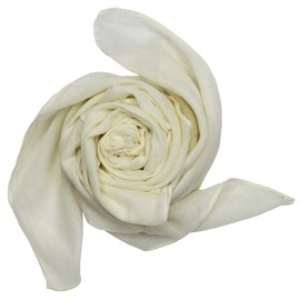 Superfreak® Cotton Cloth Scarf Shawl, 100 x 100 cm, 100% Cotton, All Colours - natural