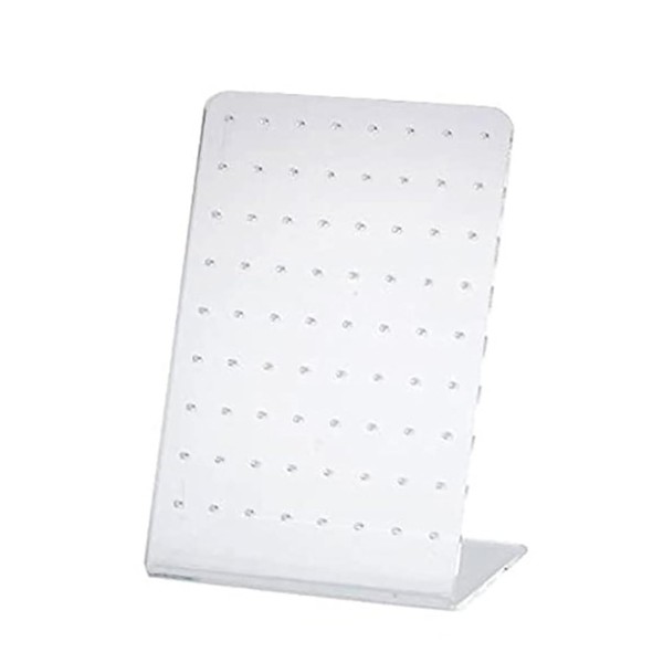 LJJCSFF 1 PCS 72 Holes Acrylic Earring Holder Earring Board