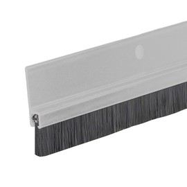 Door Sweep – Aluminum & Brush | Brush Sweeps for Gaps Up to 1” | Aluminum Trim with Black Brush | 3 Feet | 3/4" Brush | Fill Gaps & Keep Unwanted Debris Out (36" Long)