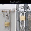 BRINKS - 50mm Solid Brass Keyed Padlock with Adjustable Shackle
