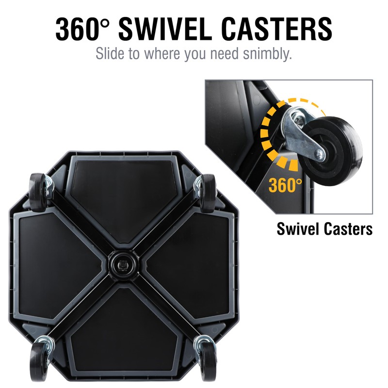 Olympia Tools Adjustable Hydraulic Rolling Mechanics Stool with with Removable