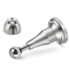 Door Stop, Magnetic Door Stopper, Hydraulic Door Catch Door Holder Heavy Duty Door Stoppers Indoors Ourdoors for Wall Floor, Stainless Steel