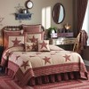 Park Designs Red Sturbridge Patch Basic Euro Sham