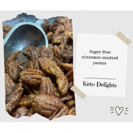Keto Delights Lockhart Sugar-free cinnamon candied pecans