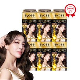 Saios Oleo Cream Gray Cover Hair Dye 3N Royal Brown 100g, 6 pcs / 사이오스 올레오크림 새치커버 염색약 3N 로얄브라운 100g, 6개