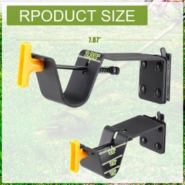 Tandefio 2 Pack Enclosed Trailer Weed Eater Rack Steel Trimmer Mount Stores Weed Eater Hedge Trimmers Organize Landscaping Tool Holder on E Track in Trailer or Garage Equipment Accessories